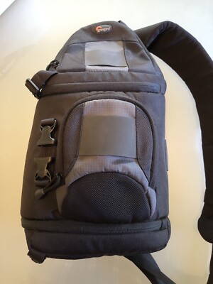 Lowepro Slingshot 100 AW Black Grey All Weather Padded Camera Backpack Sling Bag