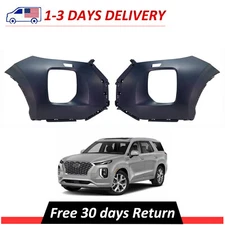 Front Left & Right Bumper Cover Primed Fascia Kit For 2020-2022 Hyundai Palisade