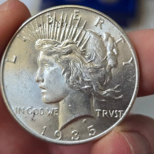 1935 Peace Silver Dollar #3 sparkling BU flashy vapq