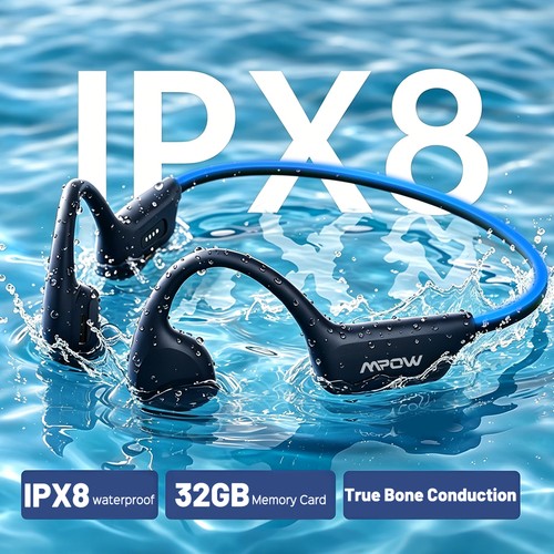 Bluetooth Schwimmkopfhörer mit Knochenleitung IPX8 Wasserdicht offene Ohrhörer - Bild 11 von 24