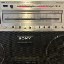 Sony CFS F5L Stereo Kassettenrekorder Ghettoblaster Boombox 1981 Vintage LESEN