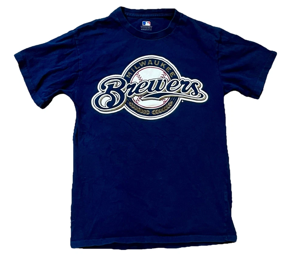 Yovani Gallardo — Camisa Jersey Milwaukee Brewers — Talla Pequeña para Hombre Foto 2 de 4