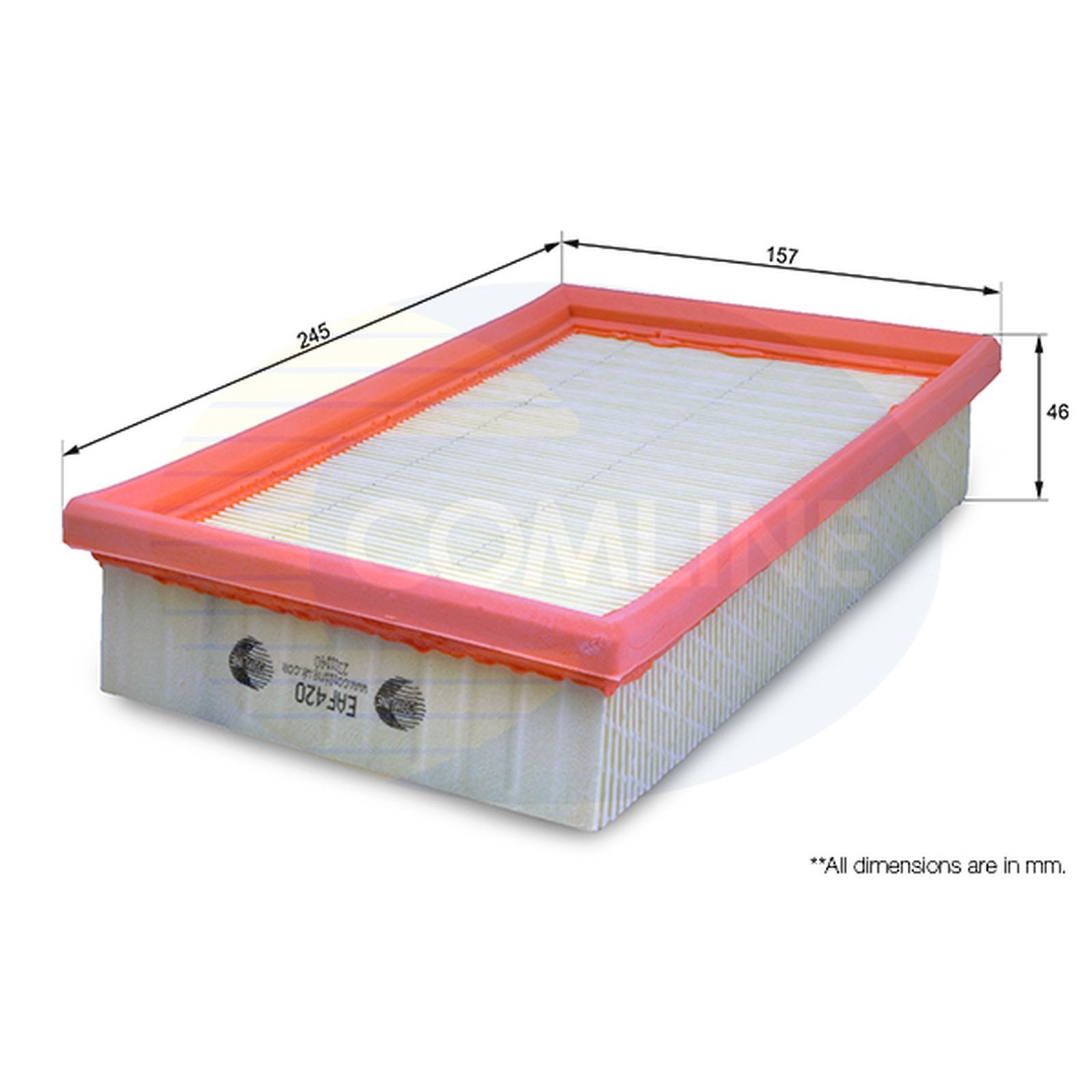 Air Filter EAF420 Comline 9195316 4702969 1378083E00 9204635 1378083E00000