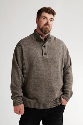 Petrol Industries Sweater M-3050-KWC2060 Herren Knitwear-Kragen Button NEU