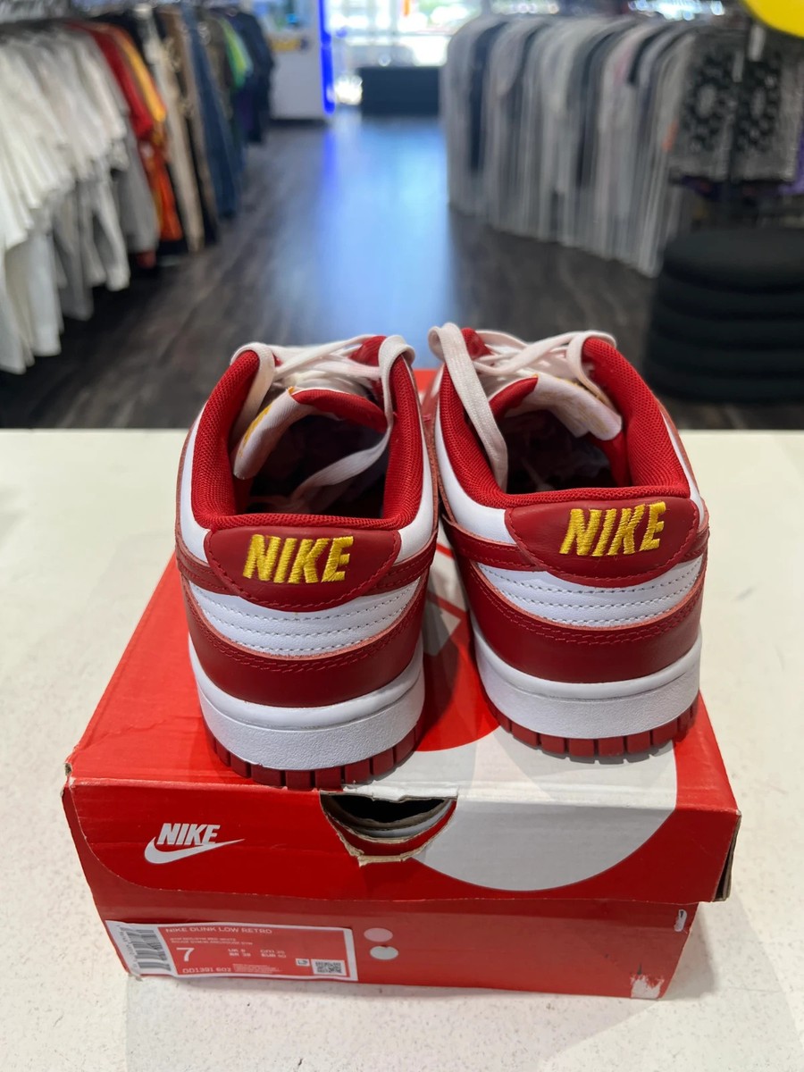 Size 7 - Nike Dunk Low Gym Red PRE-OWNED | eBay
