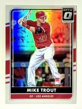 MIKE TROUT - 2016 PANINI DONRUSS OPTIC - HOLO PARALLEL - (1st Year Optic)
