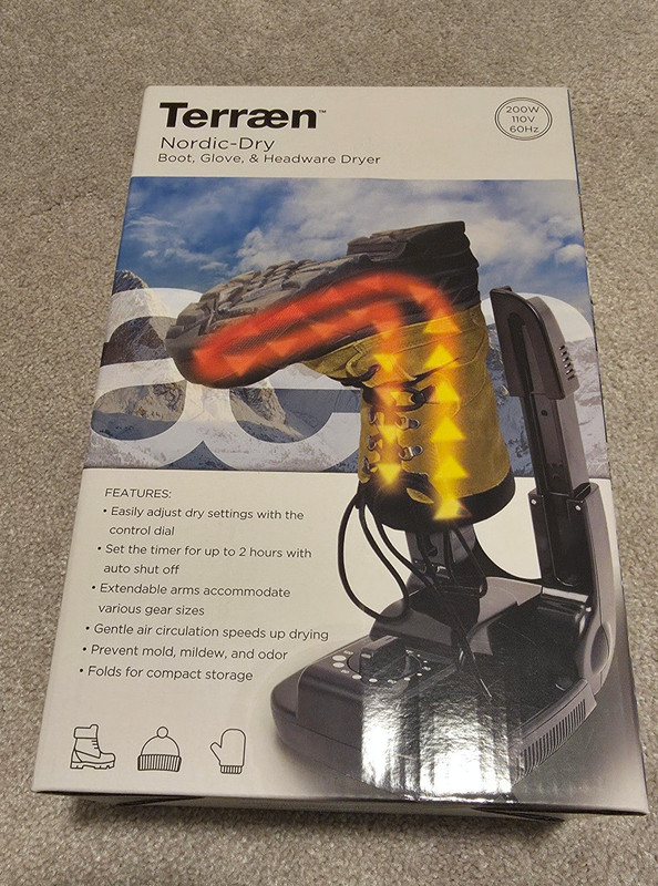 Terraen Nordic-Dry Boot Glove & Headwear Dryer – Adjustable Timer