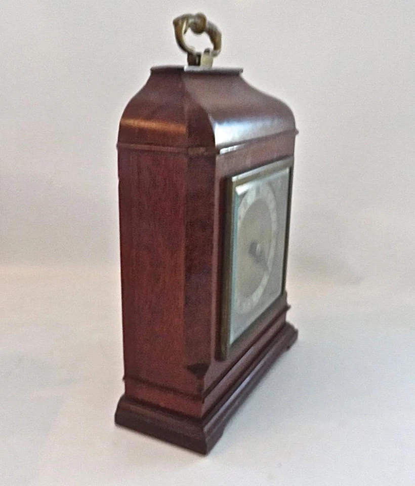 Hermoso reloj de noche de escritorio vintage Tiffany & Company de caoba excelente Foto 4 de 4