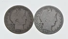1892-1915 Lot 2 1912-S 1902 Barber 90% Half Dollars - Coin Collection *042