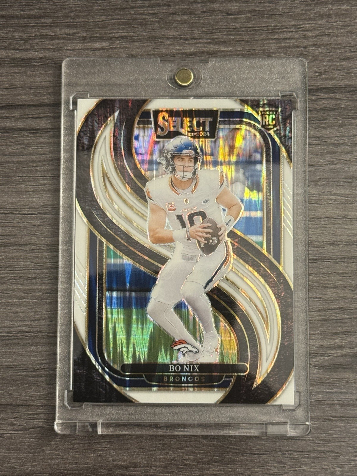2024 Select Bo Nix 66/199 Premier Level White Shock RC Jersey # Match!!!