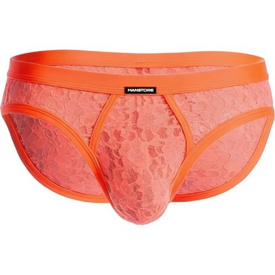 Manstore S/32'' Herren M766 Micro Slip Spitzen Netz durchsichtig Hose Unterhose