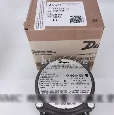 1PC New Dwyer 1950-0-2F Differential pressure switch