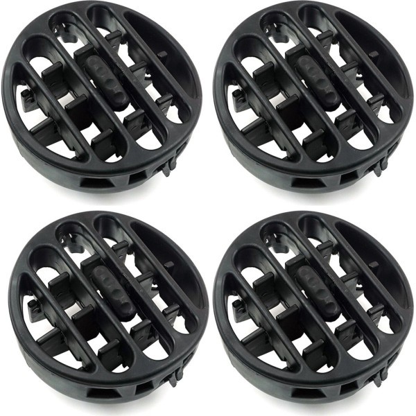 Grilles de ventilation noires pour Kangoo 1 de 1997 à 2008 set de 4 pièces