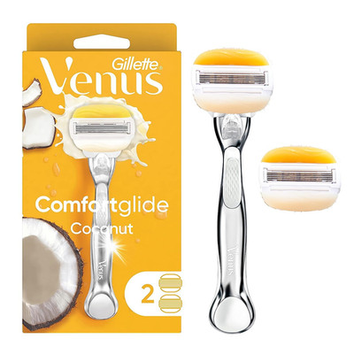 Gillette Venus Comfortglide with Olay Coconut Womens Razor Handle + Blade Refill