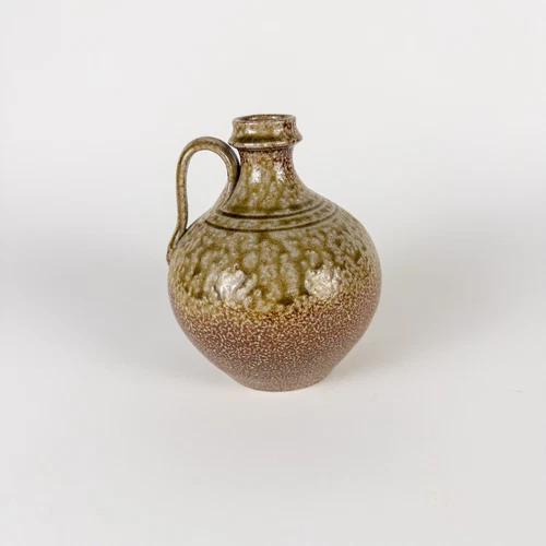 Vintage 1989 Signed Jugtown Ware Salt Glaze Jug 6.25”