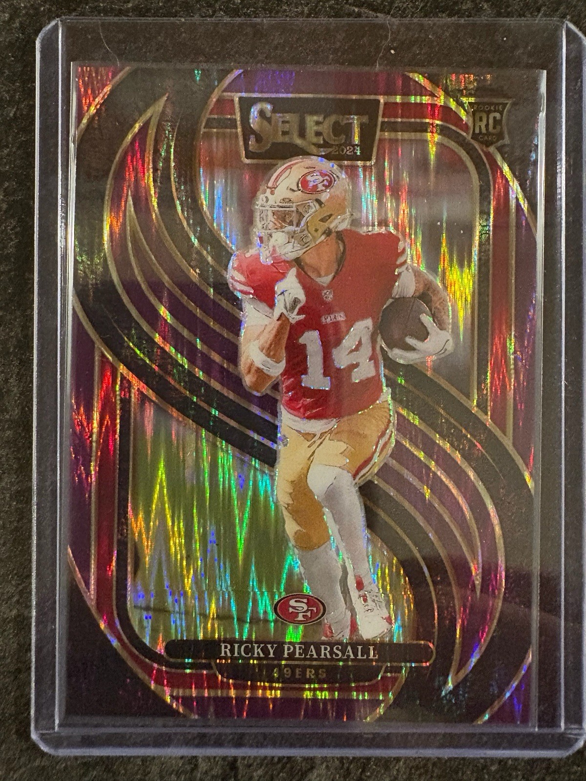 2024 Panini Select - Premier Level Ricky Pearsall #173 Purple Shock Prizm /360