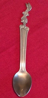 Vintage Nestle Quik Bunny Rabbit Stainless Steel Spoon ~7.5'' Quick NesQuik 