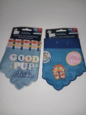 Set of 2 Dog Bandanas For Pets 5-20 lbs. Sizes XS/S Varies By Size Of Dog