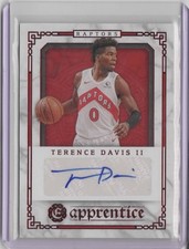 2020-21 Panini Chronicles Excalibur Apprentice Signatures Red #13 Terence Davis