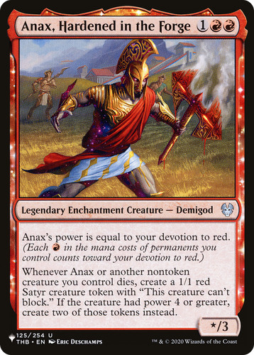 Anax, Hardened in the Forge 125/254 The List