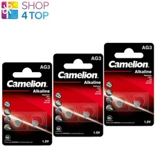 6 Camelion Ag3 Lr736 Alkaline Batteries Lr41 392 G3 1.5V 2Pack 28Mah New