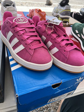 adidas Campus 00s J Unisex Kids Suede Sneaker Pink/White Low Top US 6.5