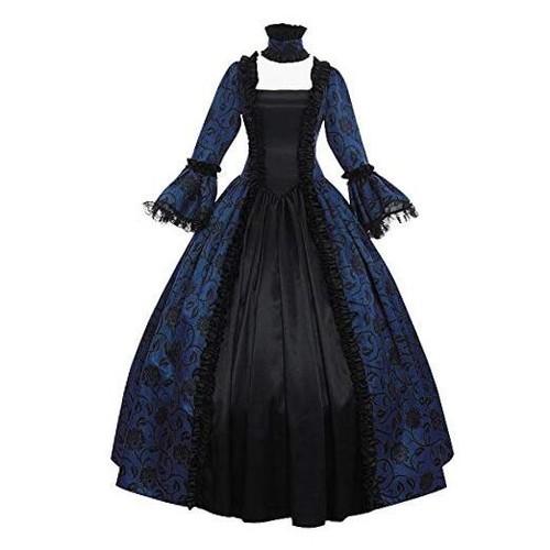 Women's Victorian Rococo Dress Inspiration Maiden Costume Vintage Dress