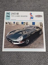 Jaguar Type E 3.8 Series 1 Roadster - History & Specifications - Map (1)