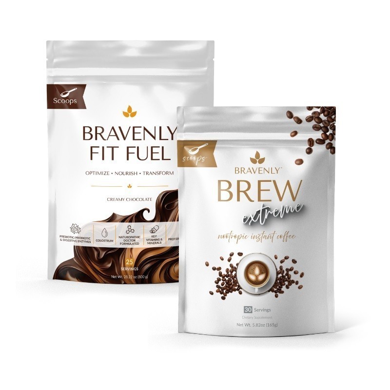NEW Bravenly Fit Brew Duo With chocolate fuel -NEW🔥❗Exp 2028