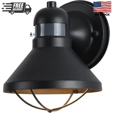 Motion Sensor Outdoor LED Porch Wall Light Fixtures Dusk to Dawn