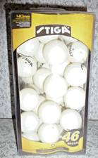 STIGA TABLE TENNIS BALLS 40MM 46 BALLS WHITE