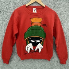 Vintage 1990s Looney Tunes Marvin the Martian Sweatshirt Made In USA