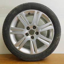 1pc 09-16 Audi B8 A4 A5 Q5 225 50 17 Rim Wheel w/Tire Silver Gray 8K0601025B OEM