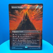 Mount Doom [Borderless Foil] #50 Prices | Magic The Hobbit Eternal