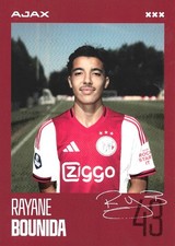 RAYANE BOUNIDA-AJAX AMSTERDAM-BELGIEN-AUTOGRAMMKARTE-2025-2026-Neu