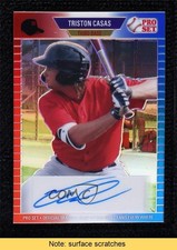 2021 Leaf Pro Set Metal Red White & Blue Rainbow /6 Triston Casas Auto READ uk2