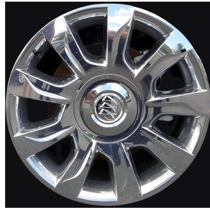 NEW 2011 - 2016 Buick Enclave Chrome Center Cap Fits 9 spoke 19" wheel 9597721 - Image 3 of 4
