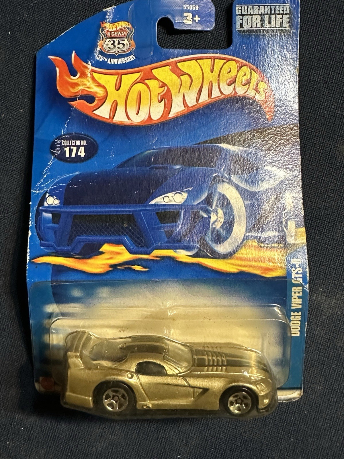 Hot Wheels 2002 Collector Series 174 Diecast Car Dodge Viper GTS-R NIB