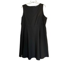 Torrid Women’s Size 22 Black At‑The‑Knee Studio Refined Crepe Skater Dress