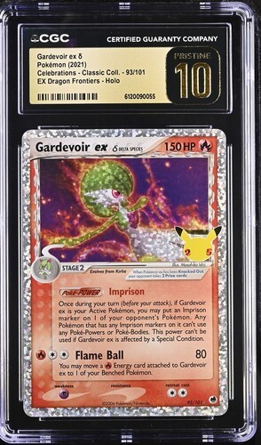 ✨✨ CGC 10 Pristine Gardevoir EX  93/101 Pokémon Celebrations 2021 English