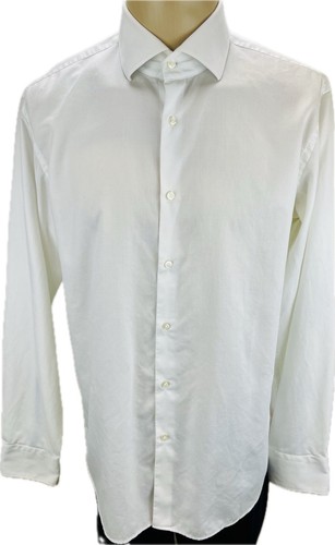 Hugo Boss Hemd 42 L Herren Hemden Männer Sweatshirt Poloshirt Businesshemd Weiß