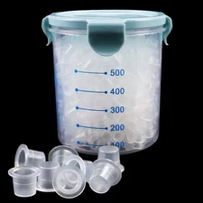 Tattoo Ink Caps,600pcs Ink Cups for Tattooing Permanent Makeup Container Tatt...