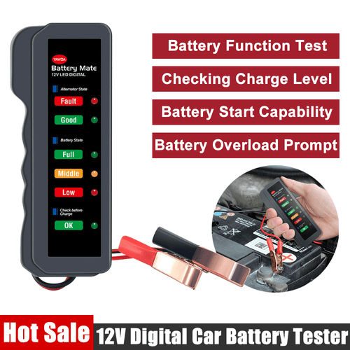 BM310 Batterietester 12V Batterieprüfer PKW KFZ Diagnosegerät Akku Testgerät - Bild 1 von 12