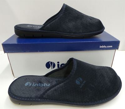 MENS BOY FABRIC SLIPPER SLIPPER BLUE BRAND ART.9122