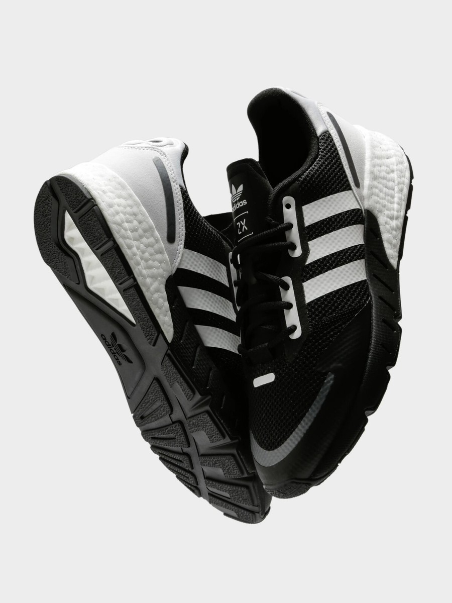 (*^^*)① Adidas Originals ZX 1K Men's Athletic Shoe Black Running