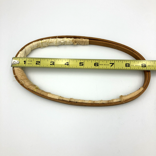 Aros Bordados 3 Ovalados y 2 Circulares Sin Marcar Lote 5 De Colección Madera De Colección Sin Forro - Imagen 6 de 6