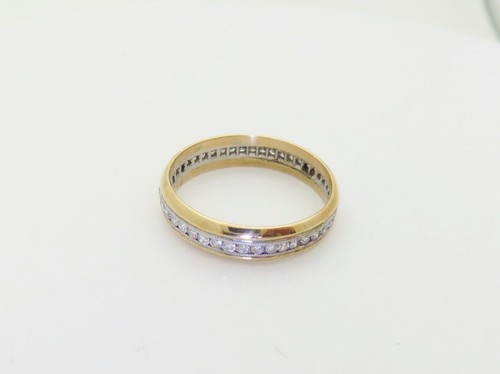 14k Gold Natural Diamond Eternity Band Anniversary Wedding Rings US 8.5 R1373