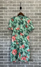 UNIFACO Mens Printed One Piece Short Sleeve Zipper Rompers Summer Overall Pocket