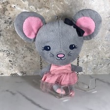 VINTAGE GYMBOREE BALLERINA MOUSE PLUSH COIN PURSE STUFFED ANIMAL CIRCA 2010