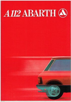 AUTOBIANCHI A112 ABARTH , ELITE , ELEGANT & JUNIOR 1980 FRENCH SALES BROCHURE